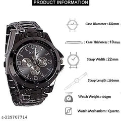 Luxury Inspired Black Arabic Dial Watch