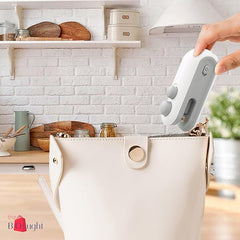 Portable Mini Sealing Machine 2 in 1 USB Rechargeable Magnetic Heat Sealing and Cutting Bag Seale