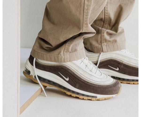 Nike Airmax 97 Muslin Pink Foam Crepe Brown – Premium Sneakers