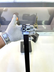 HUGO BOSS GREY BLACK REVERSIBLE BELT – PREMIUM EDITION