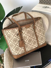 TORY BURCH PERRY T MONOGRAM MINI TOTE BAG