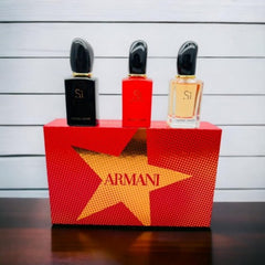 Giorgio Armani Si Gift Set of 3 (30ML × 3) for Women`s Perfume