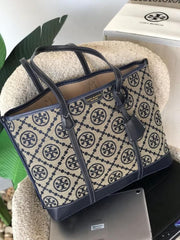 TORY BURCH PERRY T MONOGRAM MINI TOTE BAG