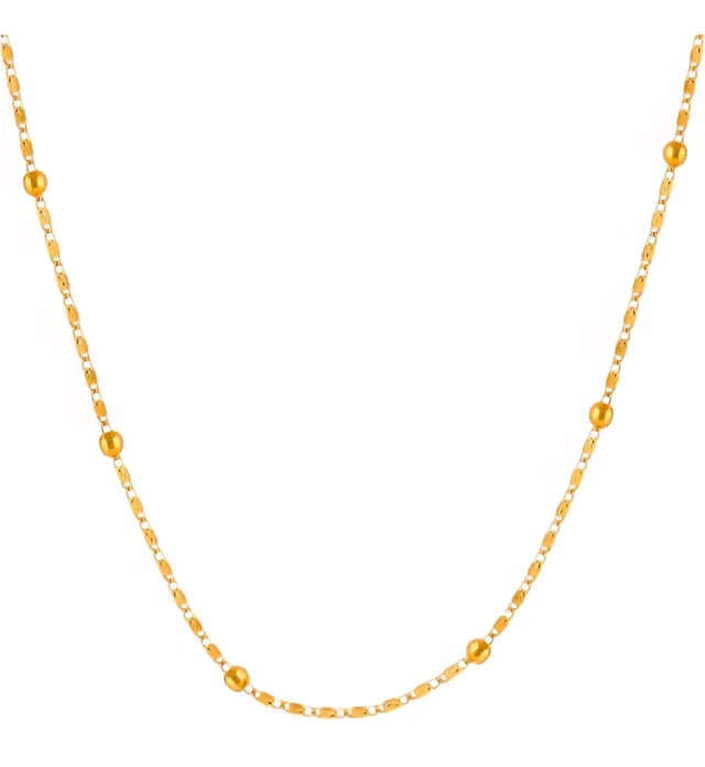 Women’s Long Ball Chain Necklace