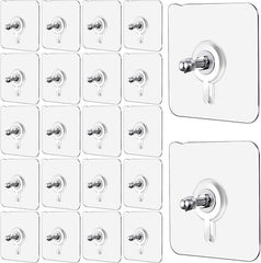Wall Mount Screw Hooks for Kitchen Bathroom Bedroom Living Room 40 Pcs
